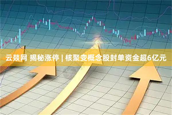 云燚网 揭秘涨停 | 核聚变概念股封单资金超6亿元